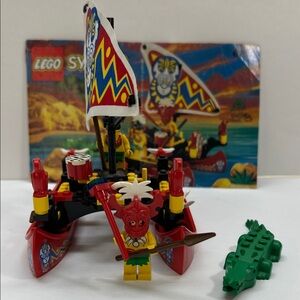 LEGO Islanders Catamaran 6256 Vintage Retired Complete